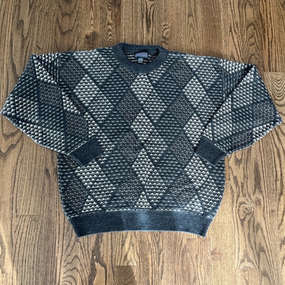 Jantzen Other - JANTZEN Grey / Black Chunky 90’s Vintage Sweater